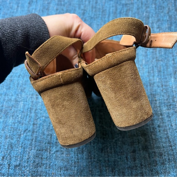 Gentle Souls Tami Slingback Mules in Walnut Suede - Picture 6 of 9